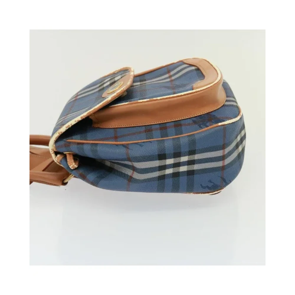 Burberry Vintage Pre-owned Leather shoulder-bags Blue Dames