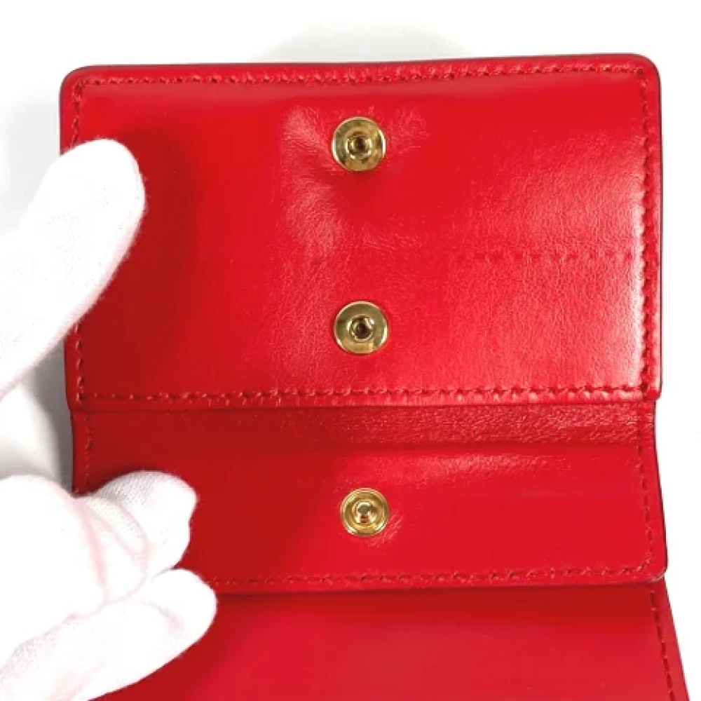 Burberry Vintage Pre-owned Leather wallets Red Dames