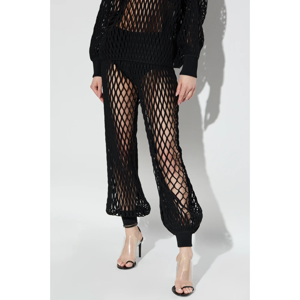 Alaïa Kanten broek Black Dames