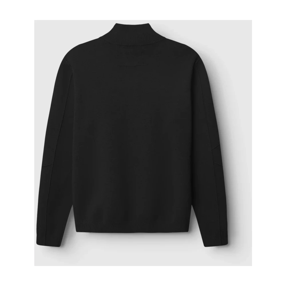 Gabba Zwarte Roll Neck Gebreide Trui Black Heren