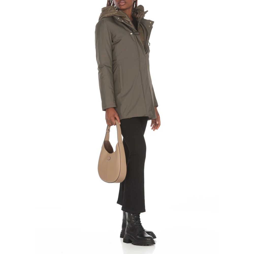 Fay Groene Hoodiejas met Ritssluiting Green Dames