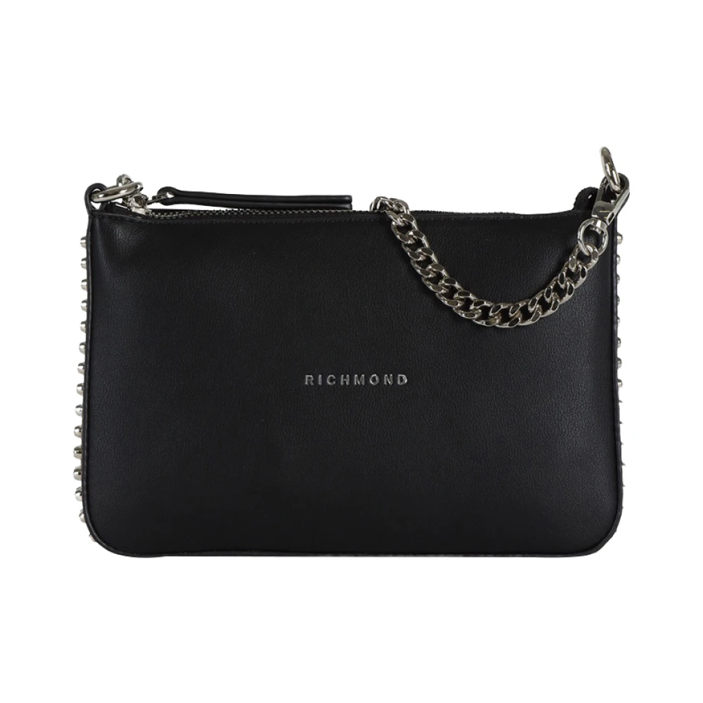 Richmond Zwarte Leren Crossbody Tas Black Dames