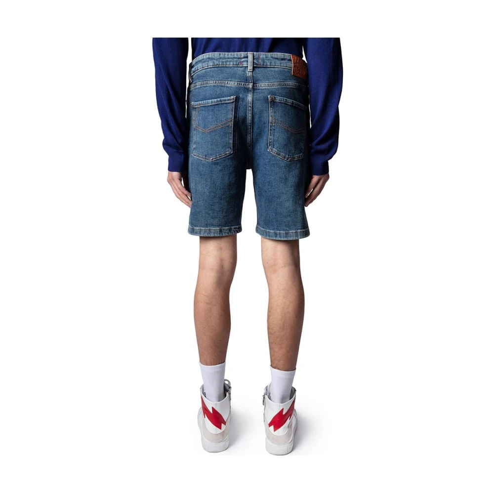 Zadig & Voltaire Korte Zomer Shorts Blue Heren