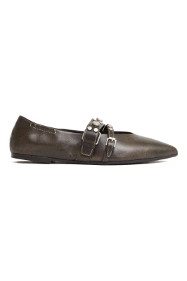 Britnie Studded Strappy Ballet Flat