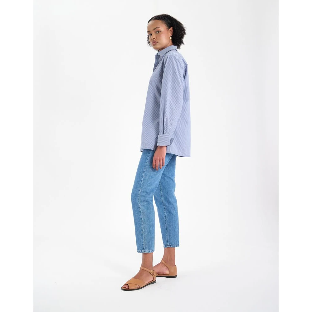 Ines De La Fressange Paris Nova katoenen shirt Blue Dames
