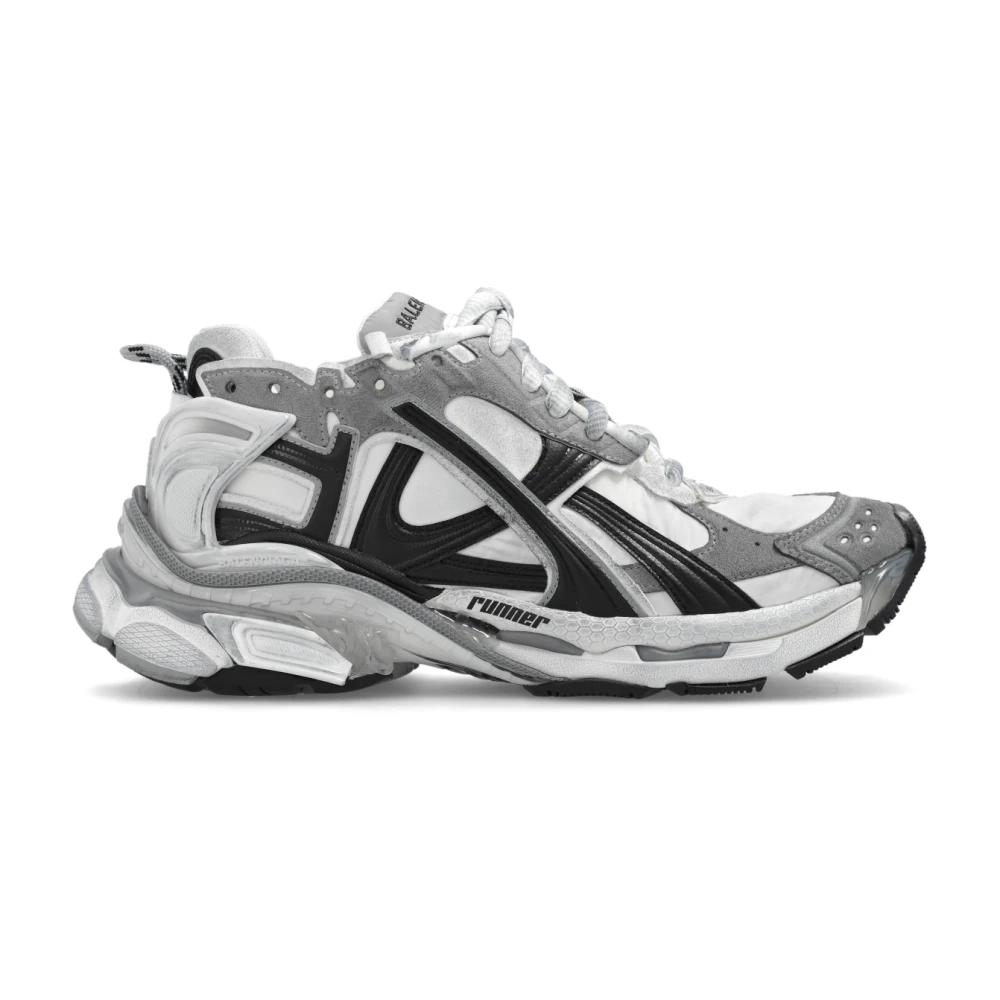 Balenciaga Veterschoenen met runner-design Gray Heren