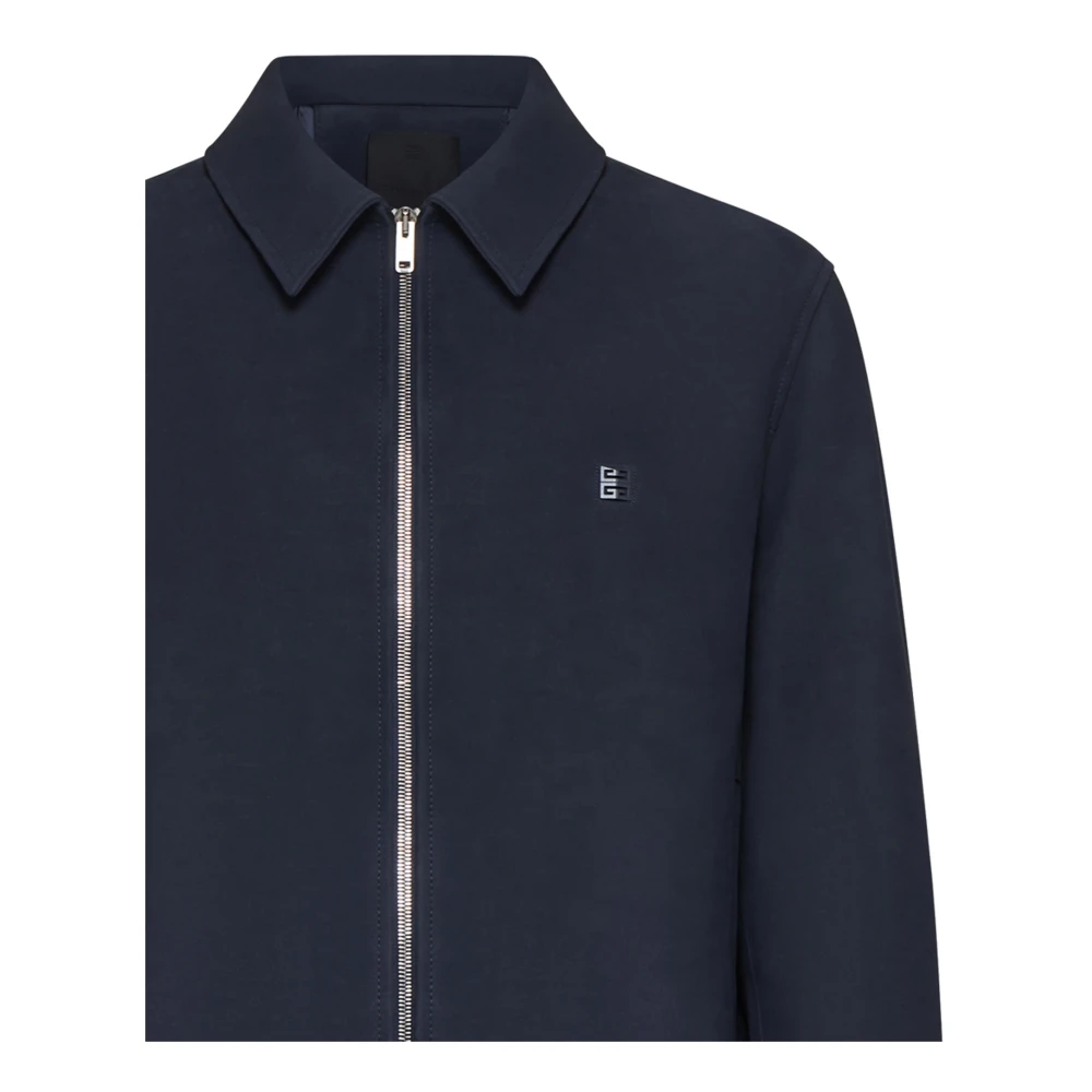 Givenchy Kalfsleren Jas Blue Heren