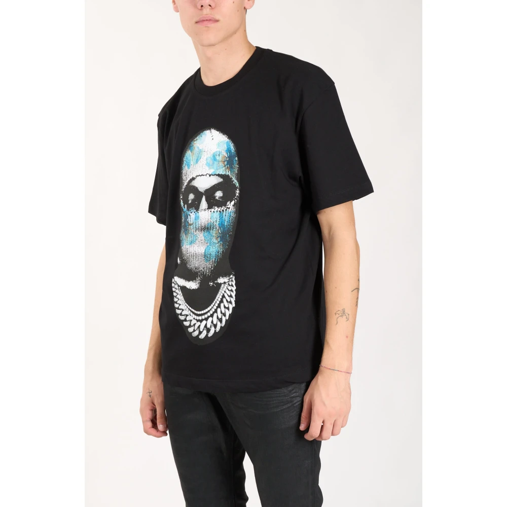 IH NOM UH NIT Bloemen T-shirt met ronde hals Black Heren