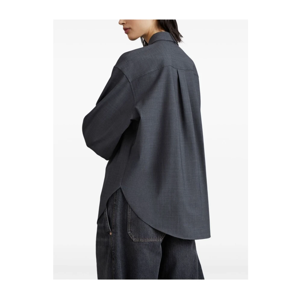 BRUNELLO CUCINELLI Stijlvolle Damesoverhemden Collectie Gray Dames