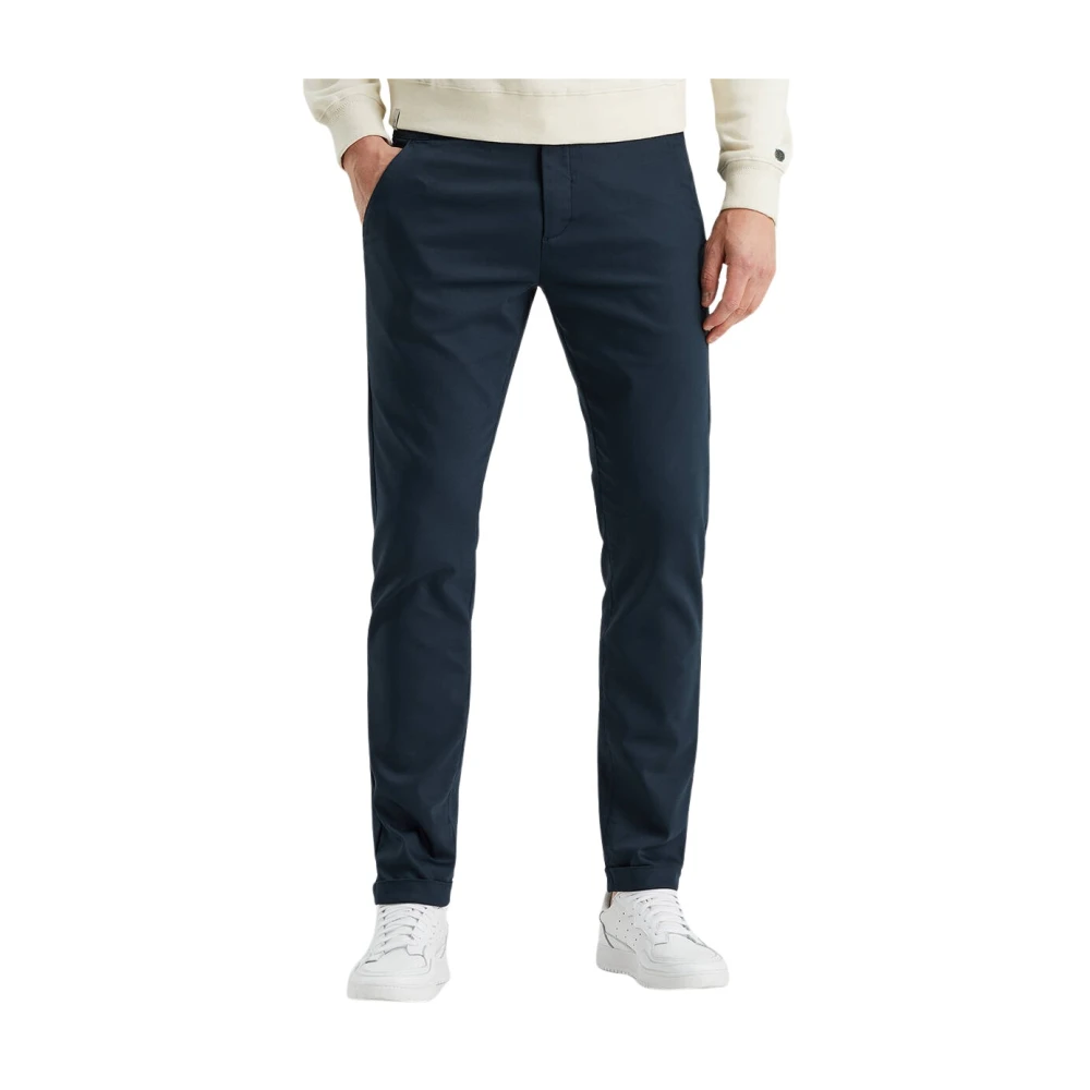 Cast Iron Moderne Slim Fit Chino Stretch Broek Blue Heren