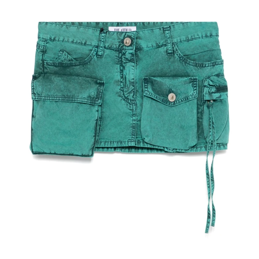 The Attico Groene Cargo Zak Rok Green Dames