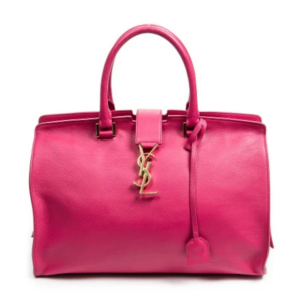 Saint Laurent Vintage Tweedehands Handtassen Pink Dames