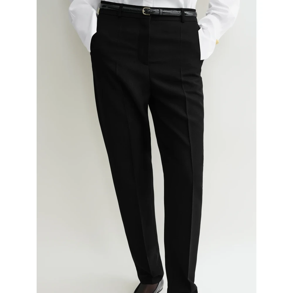 TotêMe Op maat gemaakte lage taille broek Black Dames