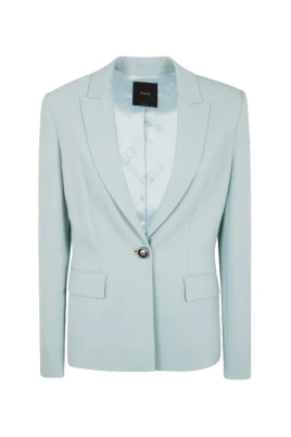 Klarblå kavajjacka i blazer-stil