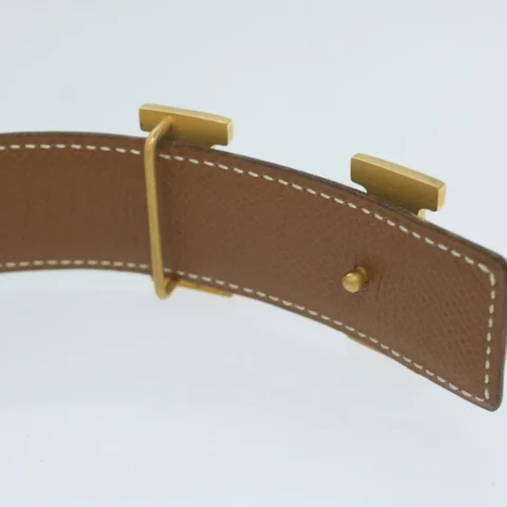 Hermès Vintage Pre-owned Leather belts Black Dames