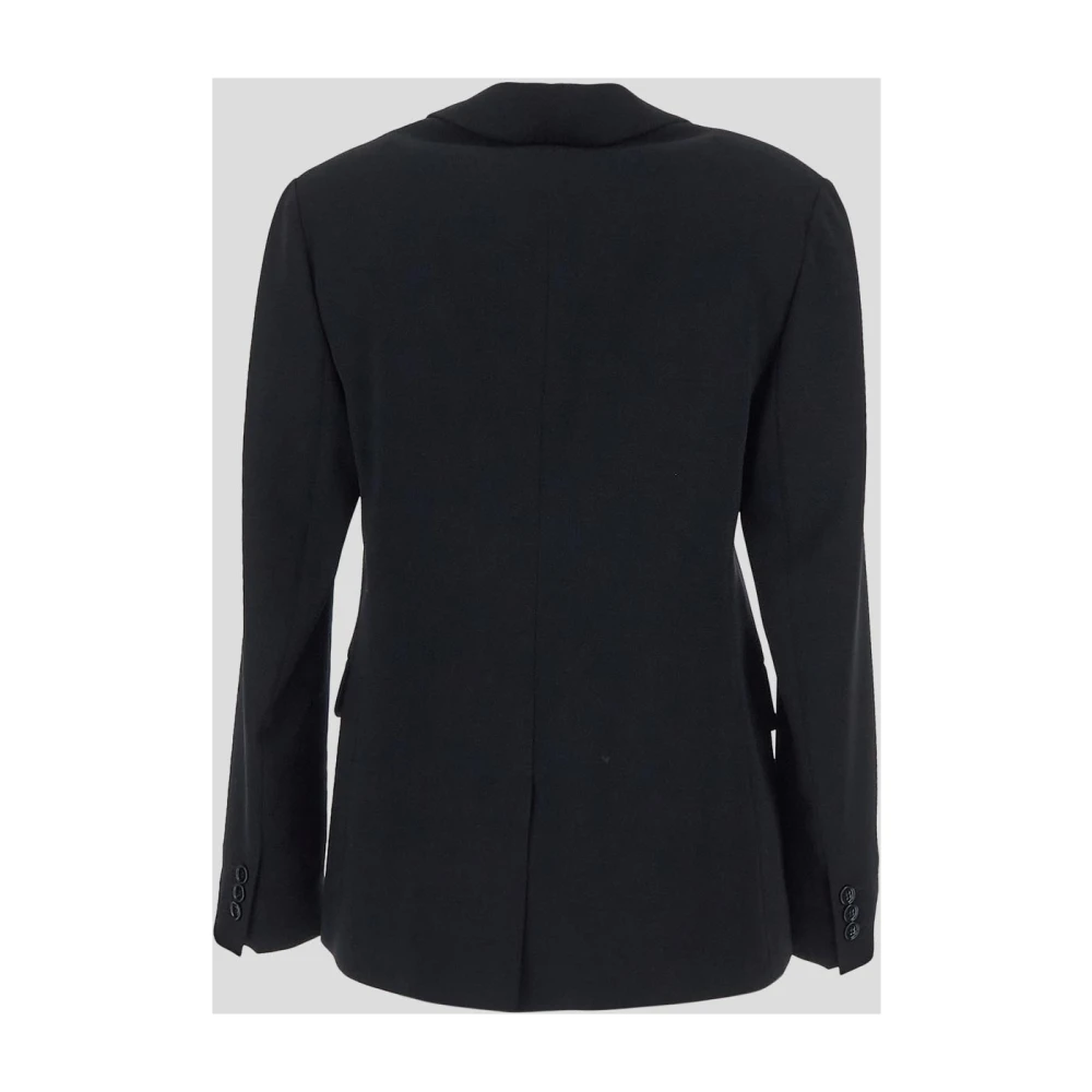 Max Mara Elegante Undici Jacket in triacetaatstof Black Dames