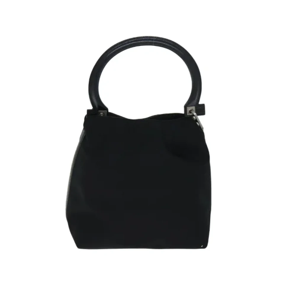 Salvatore Ferragamo Pre-owned Nylon handbags Black Dames
