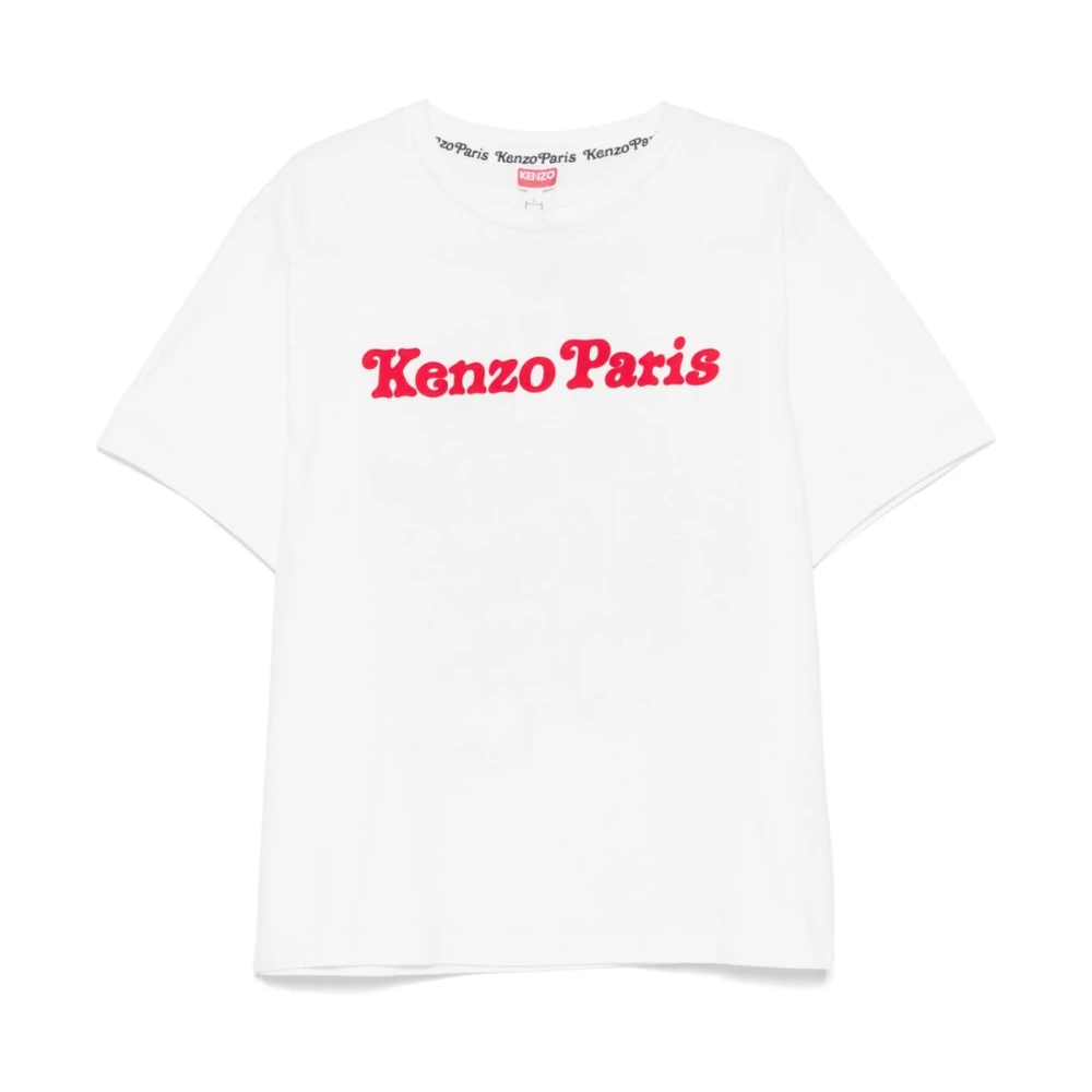 Kenzo Beige T-shirts en Polos met Logo Beige Heren