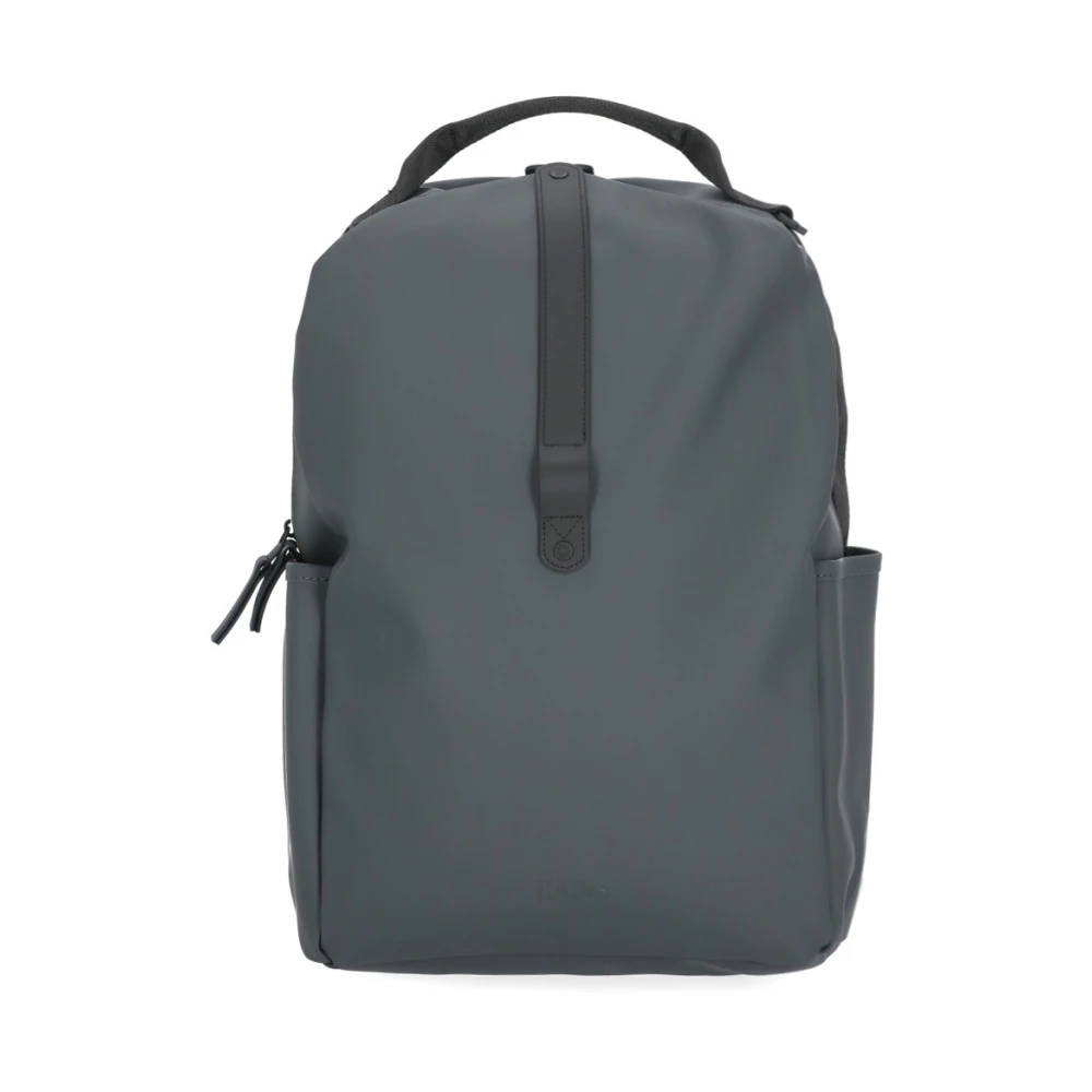 Rains Men's Gray Backpacks, One Size, Clip Front Backpack