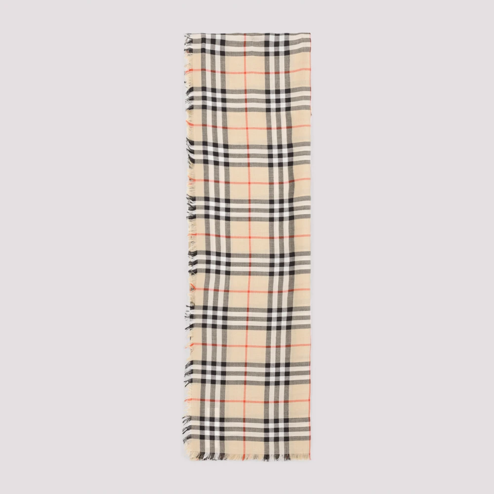 Burberry Elegant Nude & Neutrals Sjaal Beige Dames