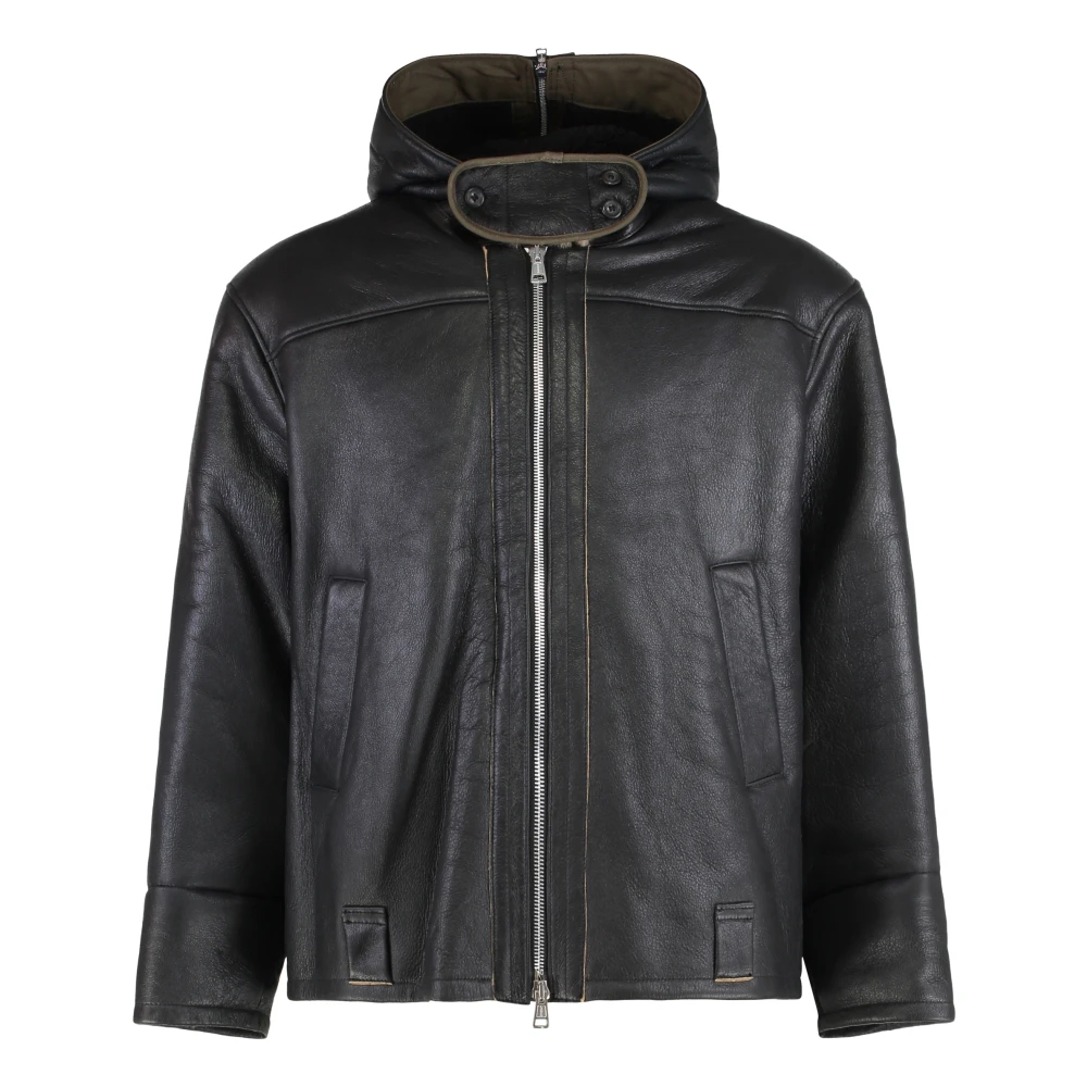 Our Legacy Men's Black Leather Jackets, M, Blizzard Jacket