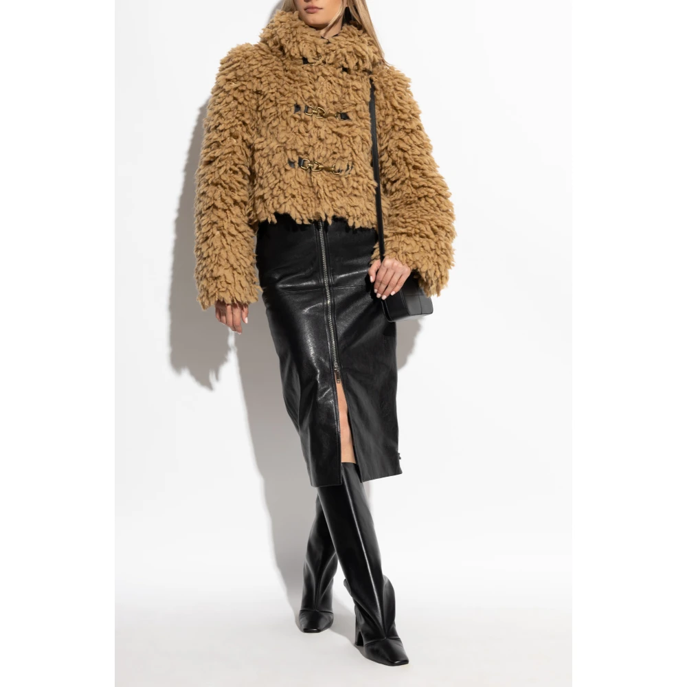 Burberry Wollen jas Brown Dames