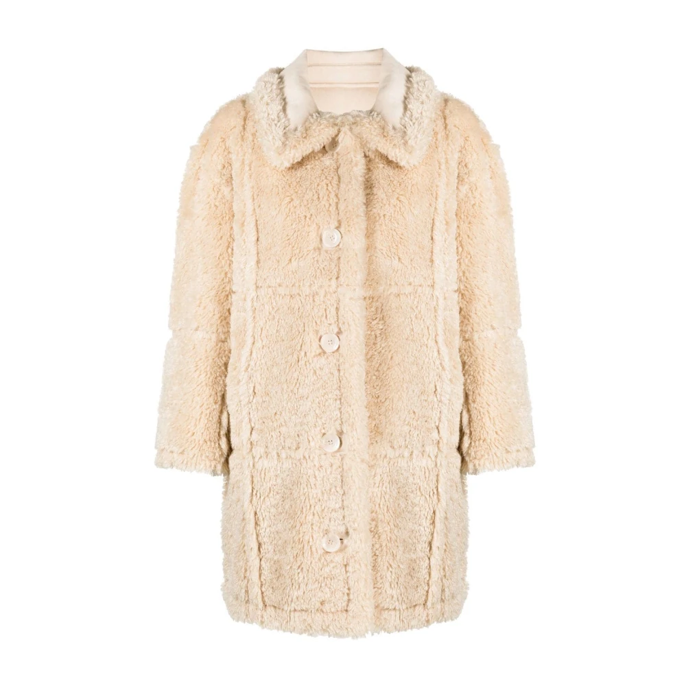 Stand Studio Samira Faux-Shearling Kappa Beige, Dam