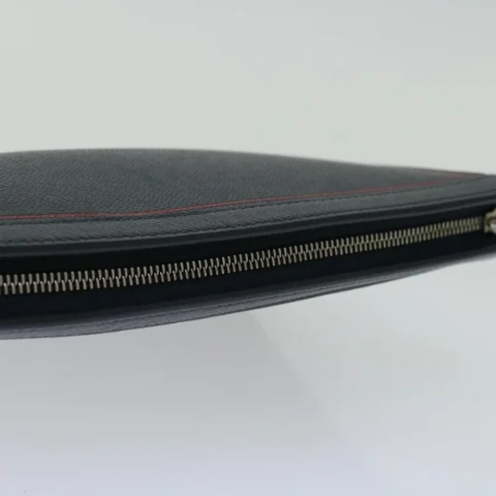 Louis Vuitton Vintage Pre-owned Leather clutches Black Dames