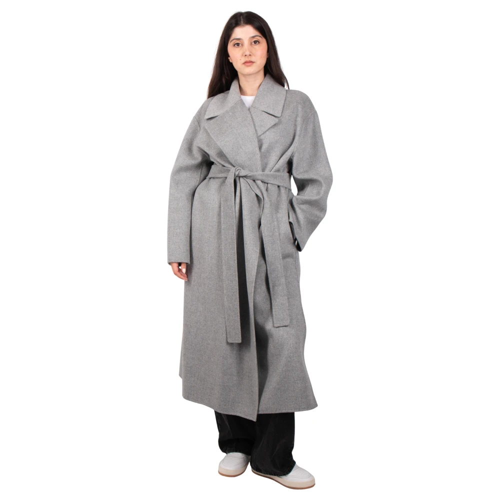 Max Mara Lichtgrijze Mantel Olanda Gray Dames