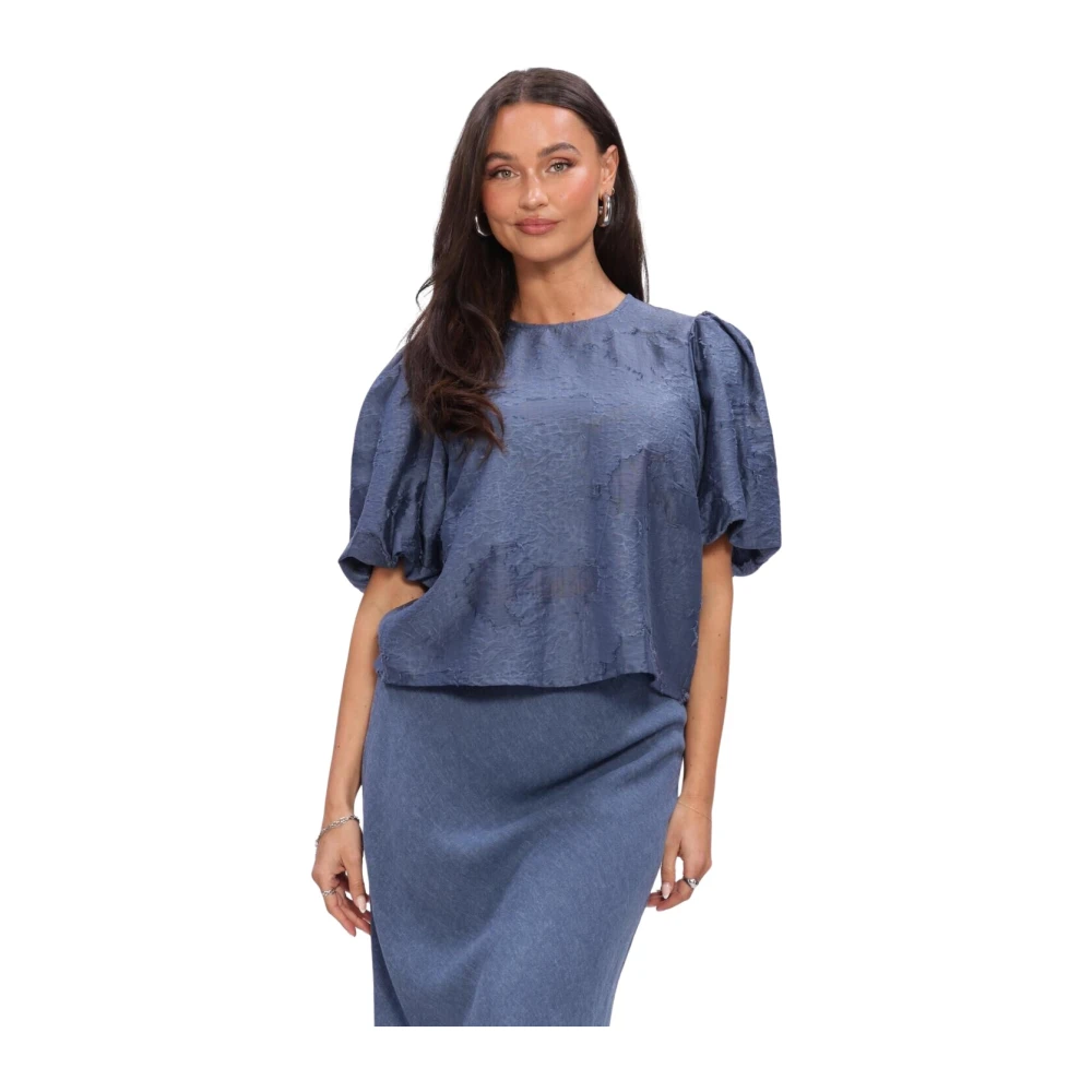 Moss Copenhagen , Damen, Blusen & Hemden, Blau, L