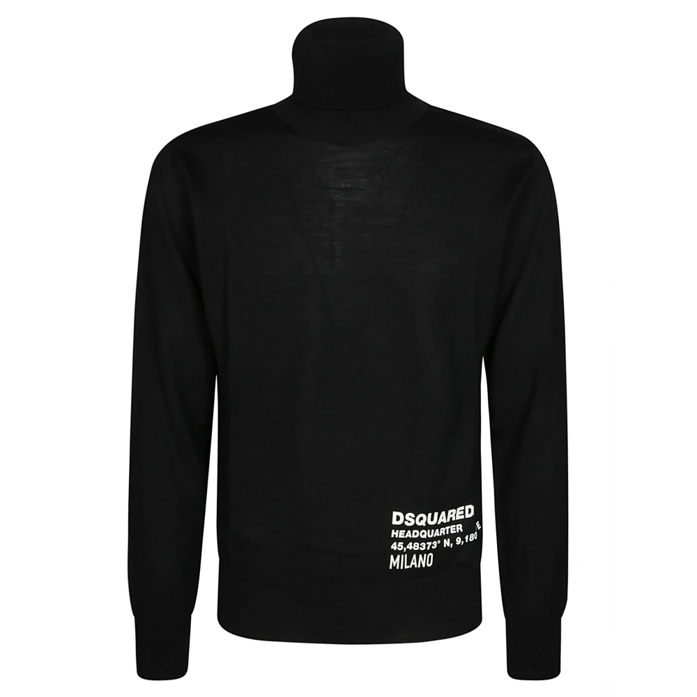 Dsquared2 Stijlvolle Maglia Shirt Black Heren