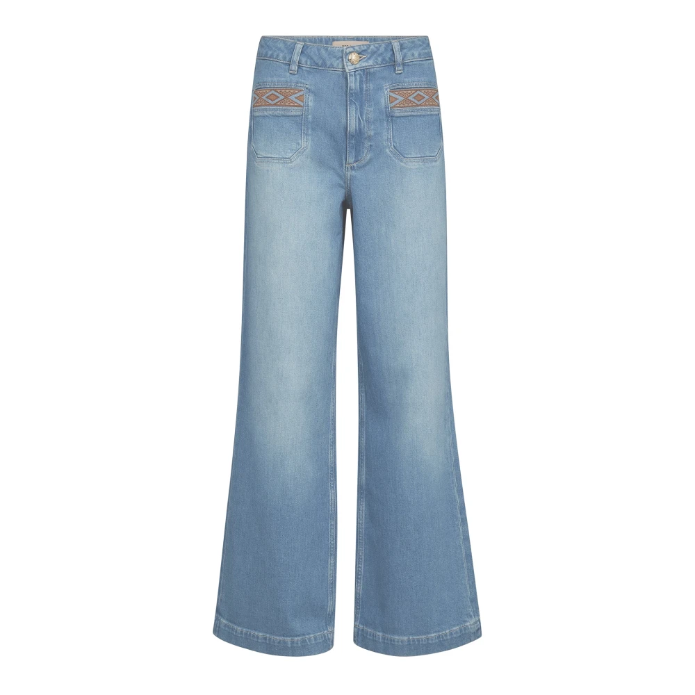 Mos Mosh Blue Flare Jeans, Female, W25, Jessica Kyoto Jeans