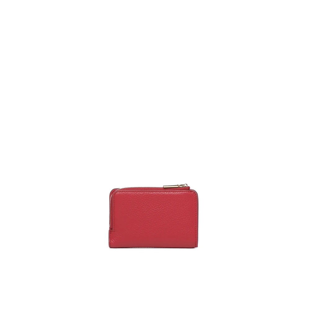 Coccinelle Rode Leren Portemonnee met Muntvak Red Dames
