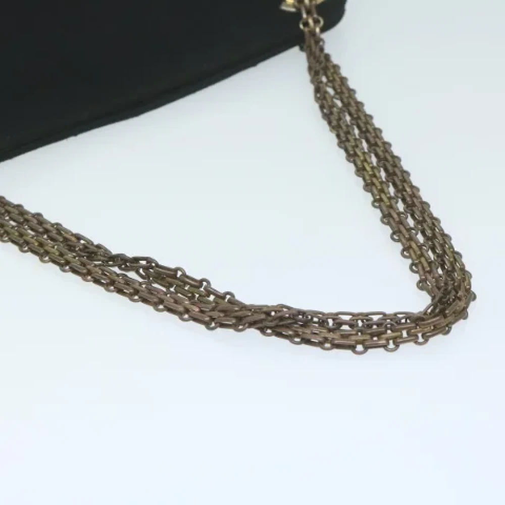Chanel Vintage Pre-owned Cotton chanel-bags Black Dames