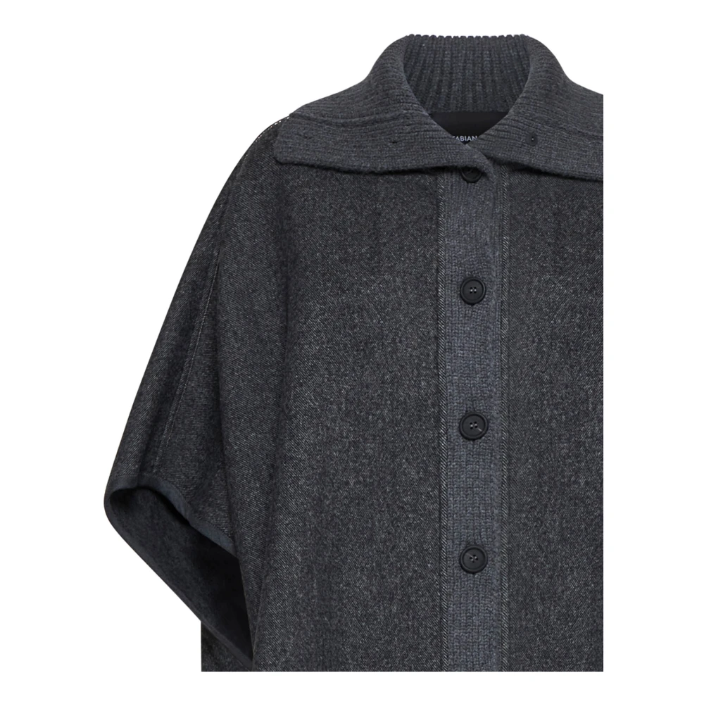 Fabiana Filippi Antraciet Jacks voor Stijlvolle Outfits Gray Dames