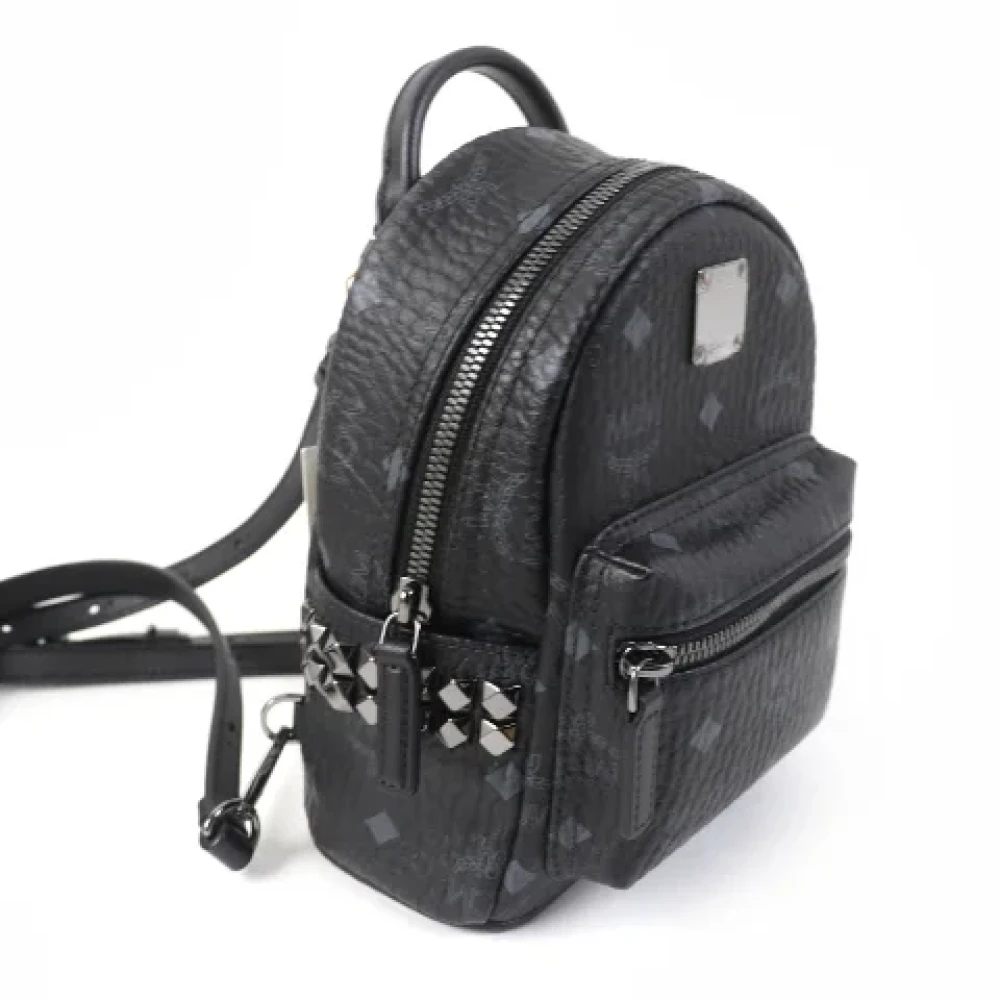 MCM Pre-owned Leather backpacks Black Dames