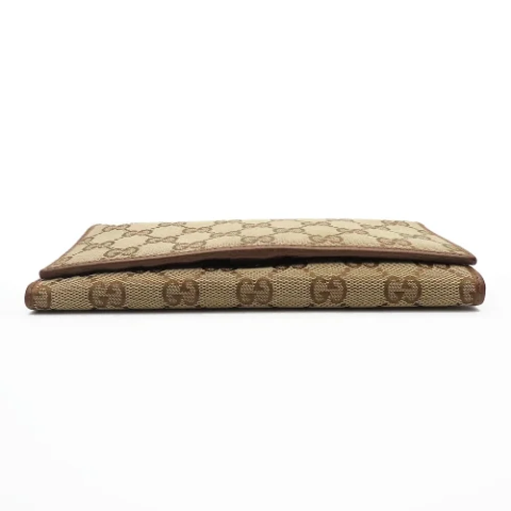 Gucci Vintage Pre-owned Canvas wallets Brown Dames