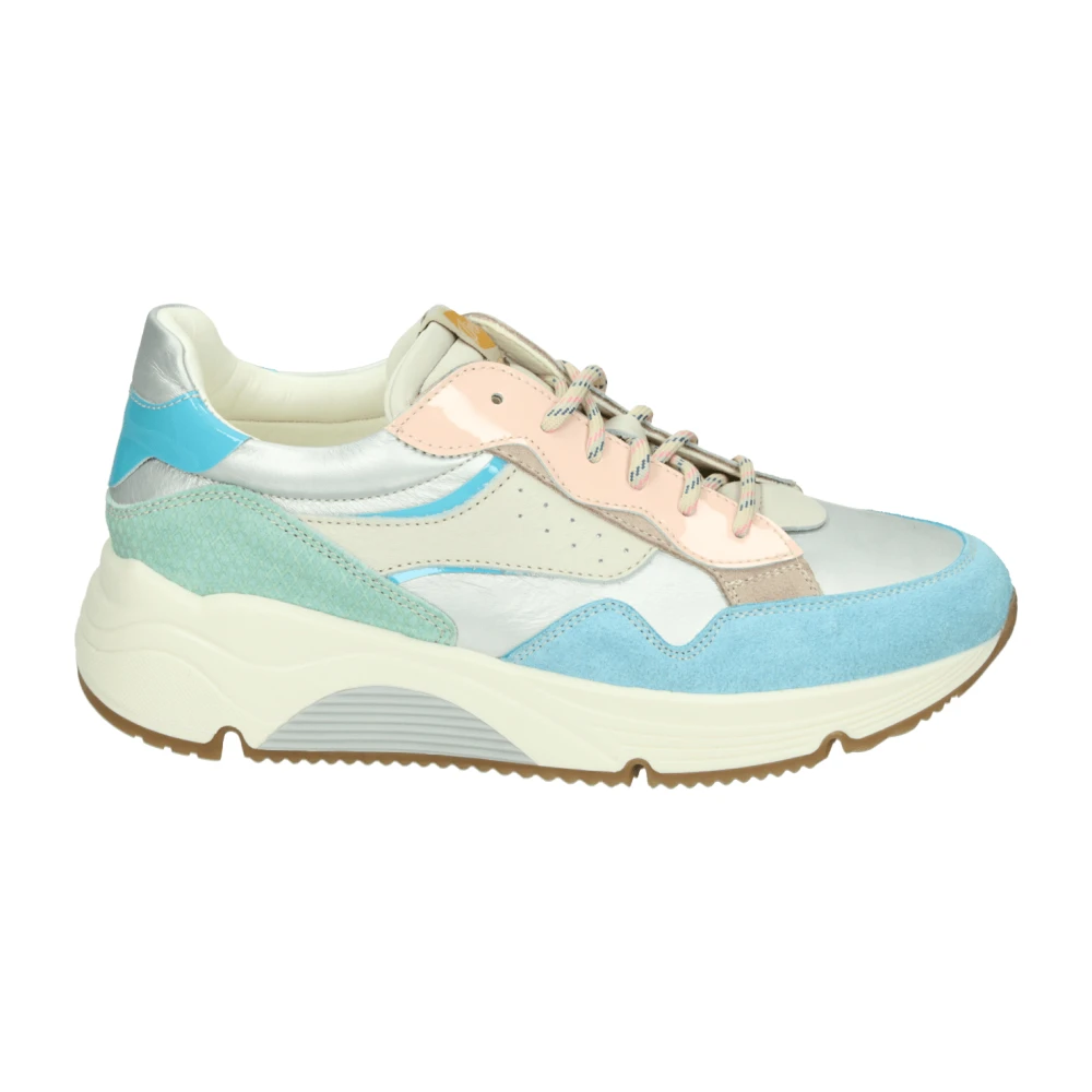 Ocra Sportieve Lage Damesschoenen Lichtblauw Dames Schoenen Veelkleurig Multicolor