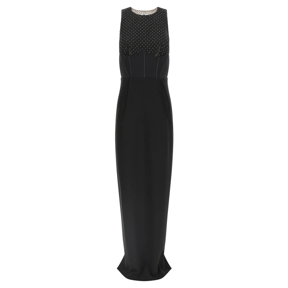 Elisabetta Franchi Black Gowns, Female, M, Red Carpet Dress