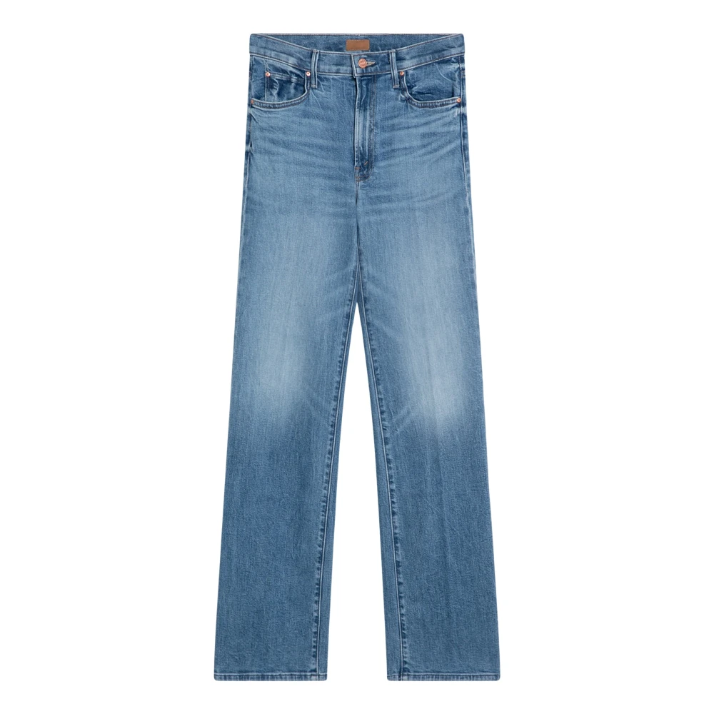 Mother Regular Fit Kick It Jeans Blue Dames