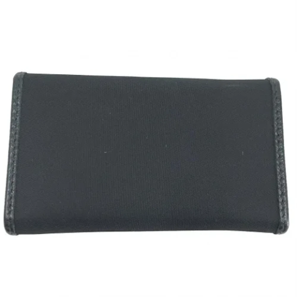 Prada Vintage Pre-owned Nylon key-holders Black Dames