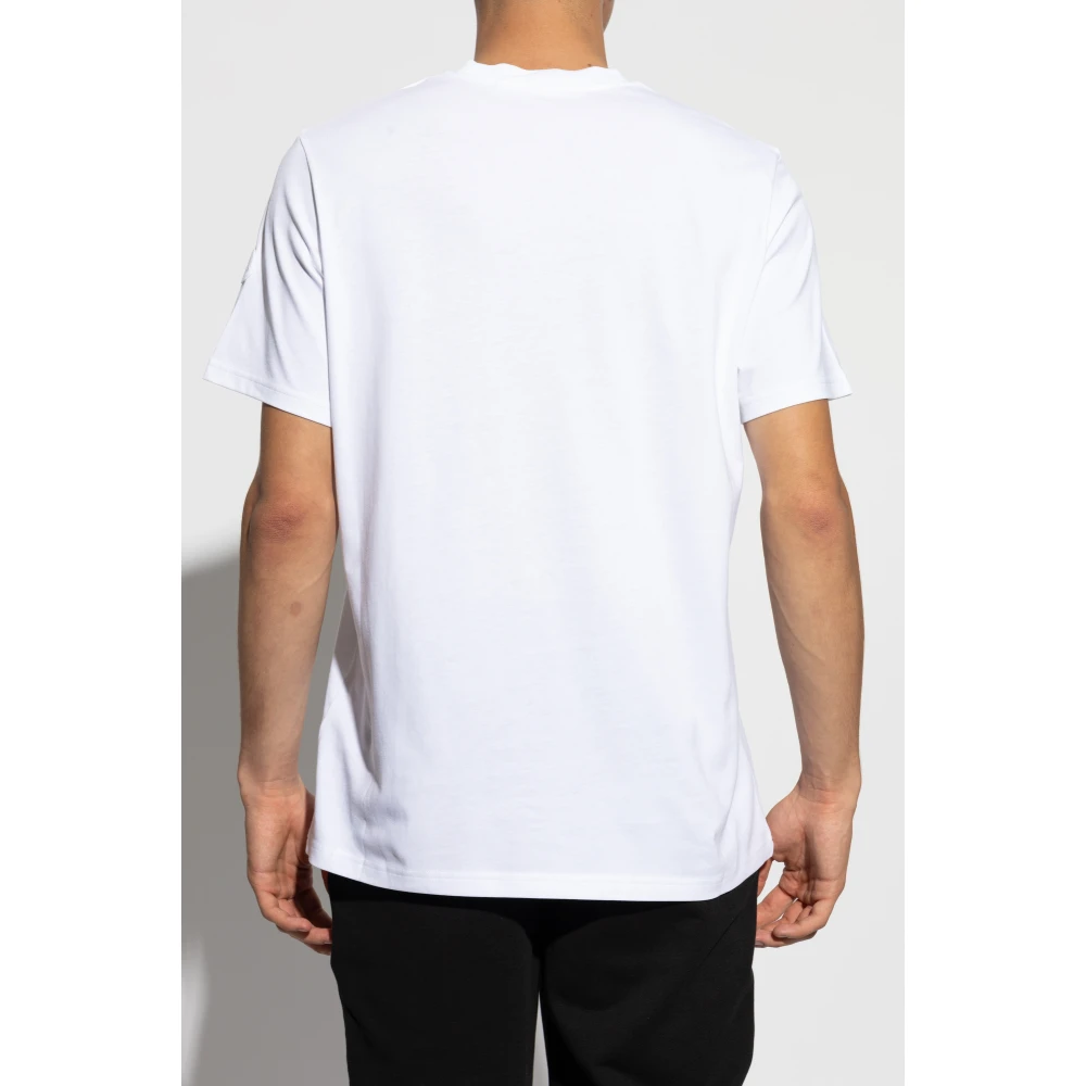 Moncler T-shirt met logo White Heren