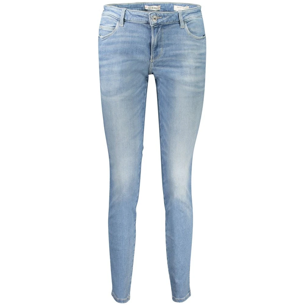 Guess Light Blue Skinny Cotton Women Jeans - Female - Skinny Fit Jeans - Blue - W26 L30 - Jeans