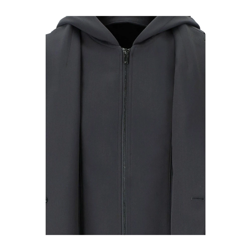 Emporio Armani Grijze Hoodie met Geribbelde Textuur Gray Heren