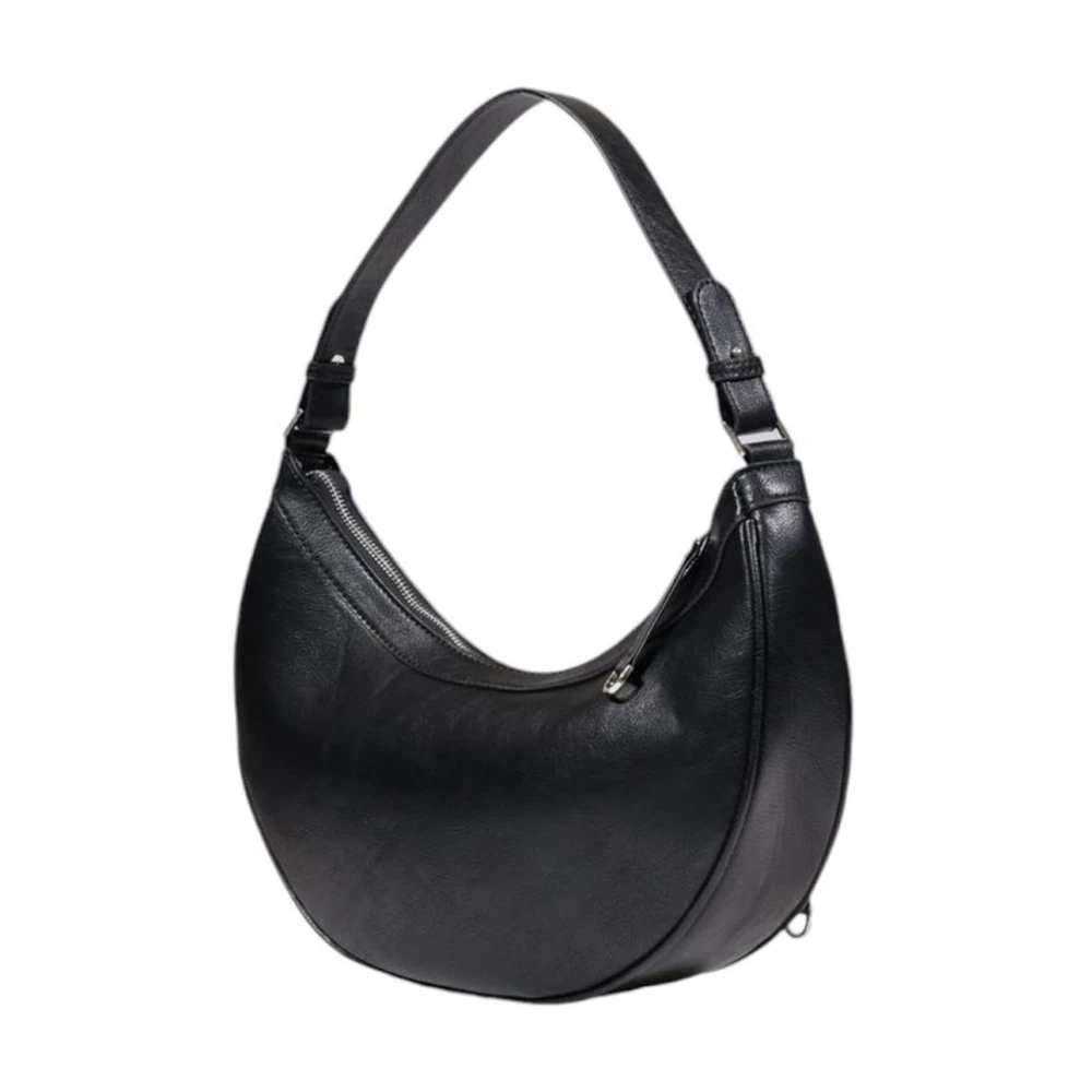 Replay Zwarte Polyester Handtas met Polyurethaan Details Black Dames