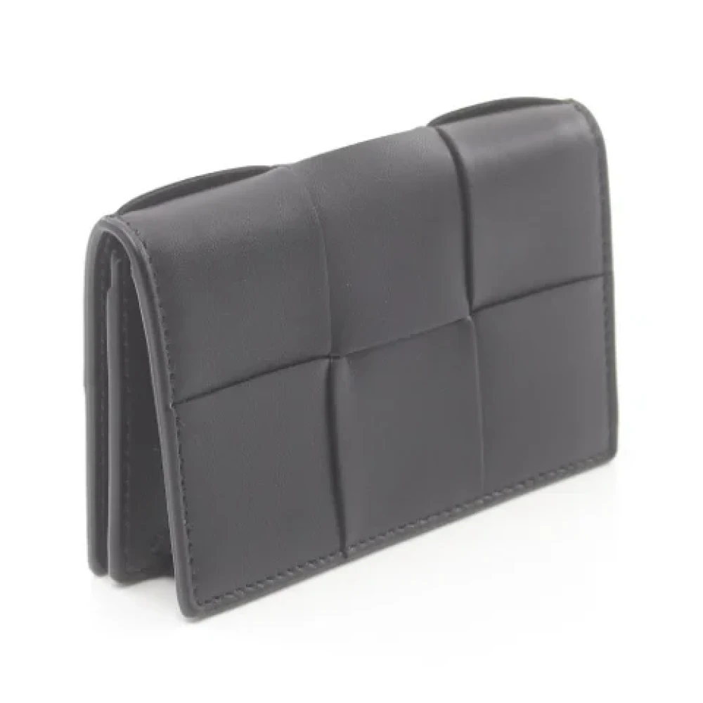 Bottega Veneta Vintage Pre-owned Leather wallets Black Dames