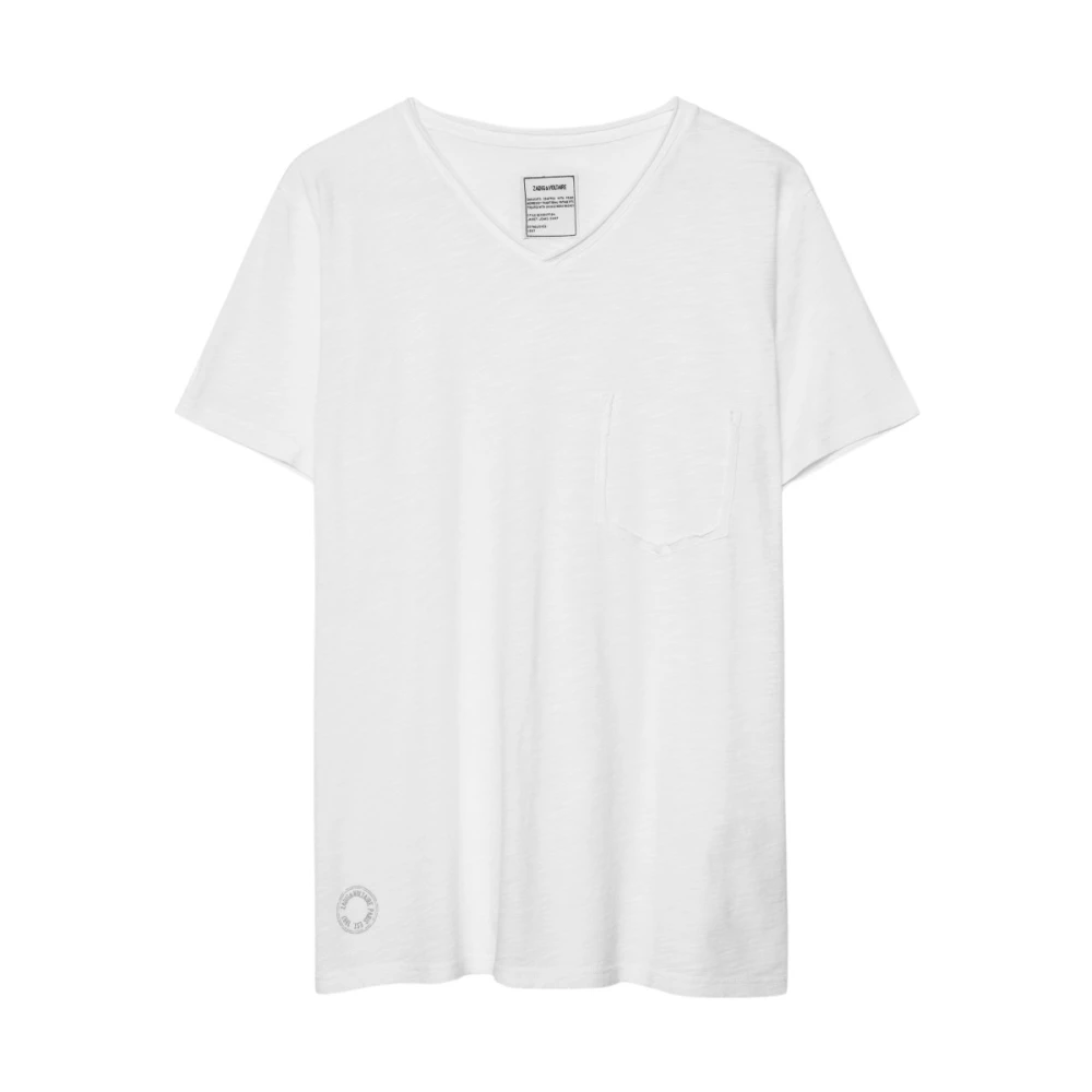 Zadig & Voltaire Vit Terry T-shirt White, Herr