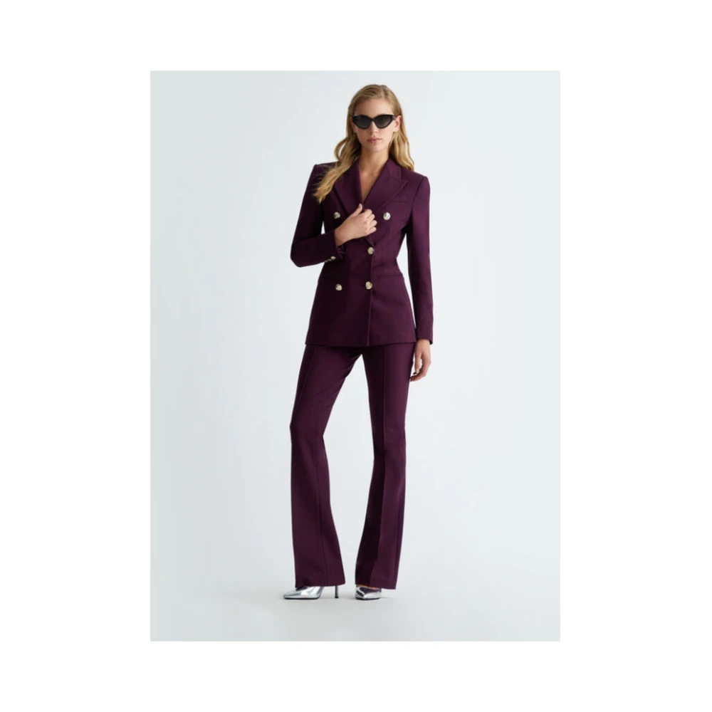 Liu Jo Flare stretch broek in Array stijl Red Dames