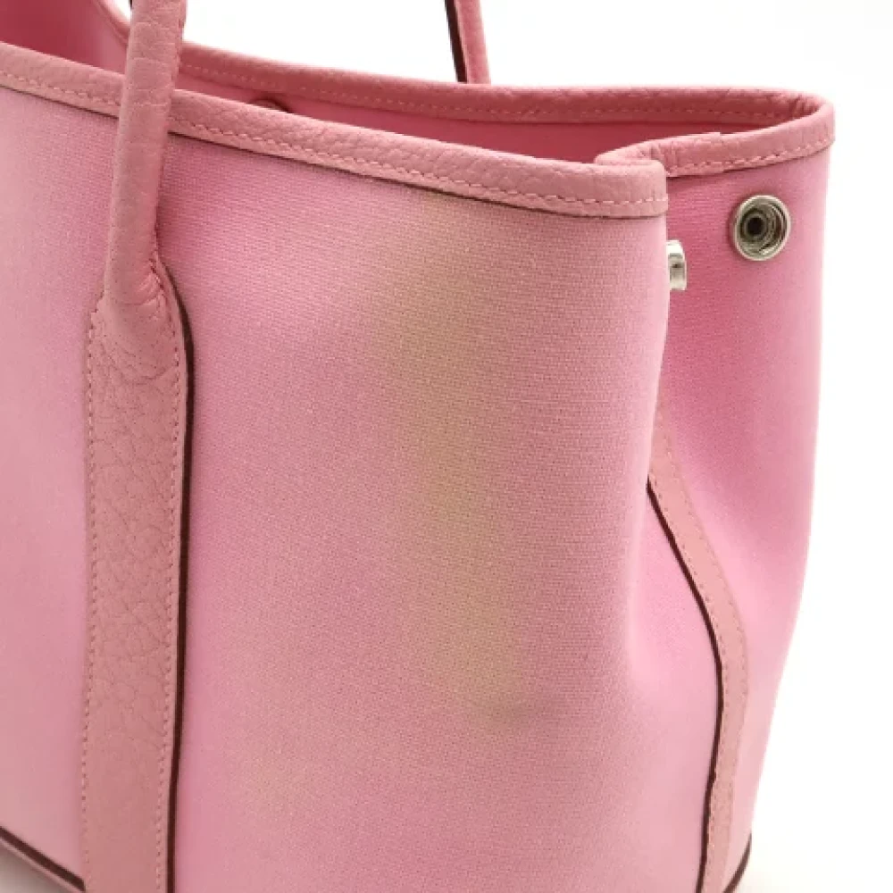 Hermès Vintage Pre-owned Canvas handbags Pink Dames