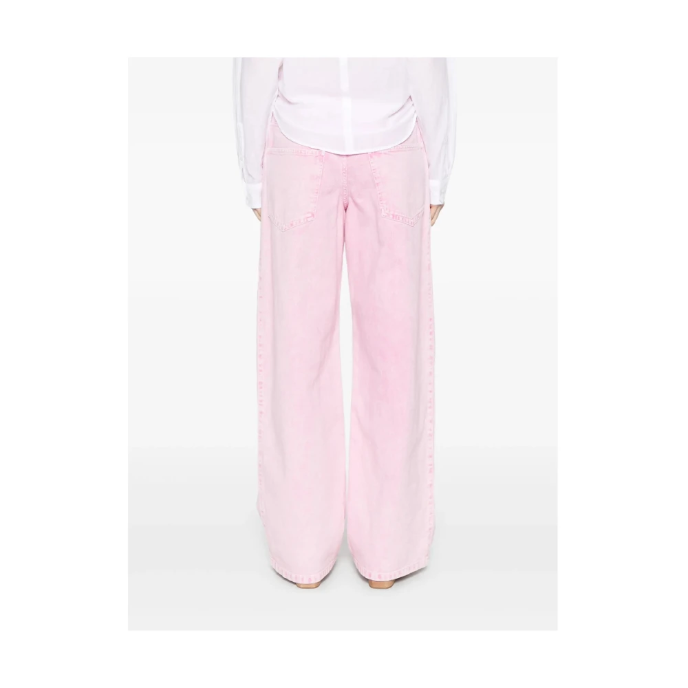 Isabel Marant Étoile Bubblegum Pink Denim Jeans Pink Dames